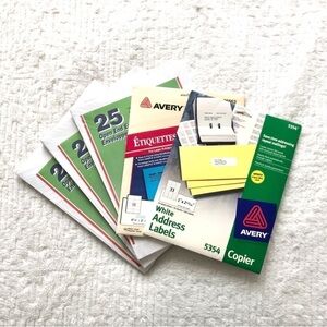 75 document envelopes address labels stickers shipping supplies packaging sort